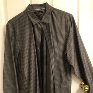 Marc Anthony grey dress shirt, slim fit Large VGUC